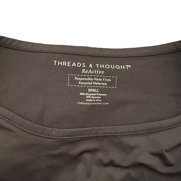 THREADS 4 THOUGHT Mesh Lined Workout Long Sleeve NWOT Small - Picture 3 of 4